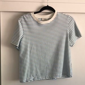 COS heavyweight short sleeve striped tee. Size M.